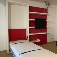 Clei - Funktionsmöbel Systemwand Telemaco Work mit einklappbarem Bett - 8