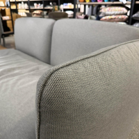 Tribù - Outdoor Lounge Senja Rustic Weave Linen Grau Gestell Aluminium Schwarz Inklusive Teakholz Zwischenablage Und Couchtisch - 12