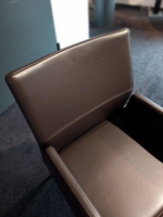 Carega Design - Stuhlsessel Katy 2 Leder Toledo Braun mit Armlehnen - 3