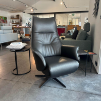 Contur - Relaxsessel Girona TW 089 Leder Semira 5000 Schwarz Gestell Mit Verstellfunktion - 2