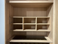 Team 7 - Schwebetürenschrank Soft Eiche Wild Weißöl Farbglas Matt Hellgrau Inklusive Innenleben Und Beleuchtung - 6
