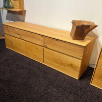 Natura - Mediaboard Hillsboro Wildeiche Massiv Geölt Mit Türen Und Schubladen - 3