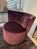 Bielefelder Werkstätten - Drehsessel Polo Club Stoff A Violett Rosa - 4