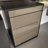Musterring - Schreibtisch Kara Frame Platte Und Gestell Eiche Graphit Anthrazit Furniert Inklusive Rollcontainer Lack Platingrau - 11