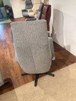 Activineo - Sessel Boss Stoff 2 Cats 167 Zinc Grau Gestell Metall Schwarz Inklusive Hocker - 8