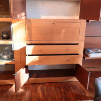 Giorgetti - Wohnwand Oli Akrylbeizung Nussbaum - 8