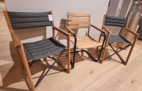 Weishäupl - 3er-Set Stuhl Loft Stuhl Prato Teak Massiv - 3