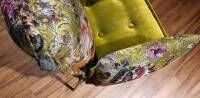 Bretz - 2er-Set Stuhlsessel Ohlinda Sitz Velours 66 8438 Midsummer Oliv Lehne Gobelin 681035 - 10