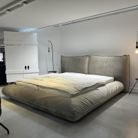 Mogg - Polsterbett Dalia Stoff Jolie Taupe G062 Grau Braun - 4