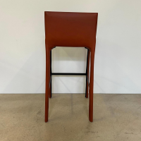 Walter Knoll - Barhocker Saddle Chair 1248 Leder Saddle Sherry Braun Fußstütze Stahl Schwarz Mit Kunststoffgleitern - 5