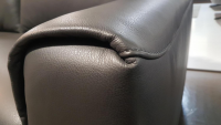WK Wohnen - Sofa WK660 Venosa Zweisitzer Leder Montana Basalto Grau - 3