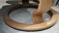 Stressless - Sessel Consul L Stoff Daisy Sand Beige Gestell Classic Eiche Gebeizt Inklusive Hocker - 3