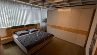 Loddenkemper - Schlafzimmer Lack Kristallgrau Matt Eiche Natur Massiv Bett Ohne Matratze Und Ohne Lattenrost - 4