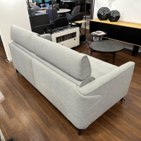 Rom - Sofa Matheo Stoff Aurelio Silber Füße Stahl Mattschwarz Lackiert Mit Elektrischer Verstellung - 2