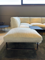 Cassina - Ecksofa Otto 8 Stoff Loira Bianco Weiß Füße Bronze Poliert - 7