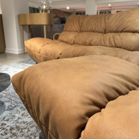 Designwerk - Ecksofa Diego Leder Eagle Camel M2104 Braun Mit Manueller Rückenverstellung - 6