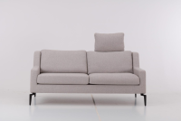 Werther - Sofa Stoff U2583G Grau Gestell Metall Schwarz Inklusive Kissen - 4