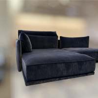 IP Design - Sofa Cube Lounge Stoff City Velvet CA7832/059 Mit Tisch Und Klappbarer Lehne - 7