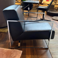 Walter Knoll - Sessel Sen Leder Elen 1221 Darkbrown Braun Gestell Stahl Hochglanz Verchromt - 6