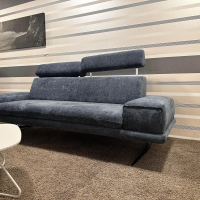 EMP - Sofa 2 CR Hubertus B Stoff 06 209 30 Belfast Ocean Blau Fuß Kufe 59 Schwarz Inklusive Kopfstütze - 8