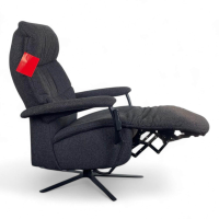 himolla - Sessel Easy Swing Medium Stoff Q2 Melange Cola Schwarz Sternfuß Metall Pulverbeschichtet Anthrazit 2 Motorig Mit Aufstehhilfe - 5