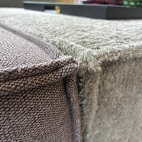 COR - Ecksofa Trio Stoff 9120 Marone Violett Und 9047 Greige Grau Beige - 13