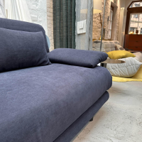 Ligne Roset - Schlafsofa Multy 3-Sitzer Stoff Amalfi Dark Blue Blau Gestell Anthrazit Inkl. Armlehnen - 2