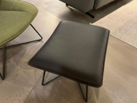 Rolf Benz - Sessel Und Hocker 383 Bezug Stoff 05 214 Maigrün Grün Hocker Leder 36 407 Schwarz Metallgestell RAL 9017 Verkehrsschwarz - 2