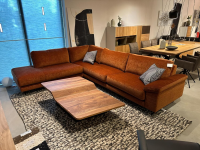 Violetta - Ecksofa Vita 14 Stoff Verotex Hawk 20 Canyon Kupfer Orange Kufe Schwarz Ohne Dekokissen - 9