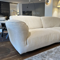 Edra - Sofa Grande Soffice Stoff Imperial T 8560 Beige Füße Mit Stoff Bezogen Rückenlehne Verstellbar - 6