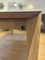 Scholtissek - Tisch Kera 4 Platte Keramik Shilin Slate Finish Holzrahmen Gestell Knorrige Eiche Puro Geölt - 2