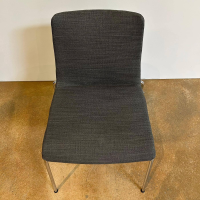 Walter Knoll - 6er Set Stuhl Liz 1300 Stoff Bora Slate Grau Gestell Hochglanz Verchromt Stapelbar Mit Kunststoffgleitern - 10