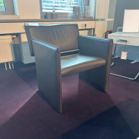 COR - Sessel Noto Leder Puro 920 Espresso Braun Füße Mit Weichen Rollen Und Kunststoffgleitern - 2