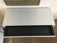 Zanotta - Schreibtisch Quaderna 2750 Digitaldruck Kariert Sperrholz Kunststofflaminat Weiß - 8