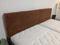 Musterring - Polsterbett Kara Frame Feinschliff Grigio Stoff Trend Cord 2 Rot ohne Lattenrost ohne Matratzen - 3