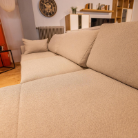 freistil Rolf Benz - Ecksofa 134 Stoff 4046 Hell Steingrau Stahlkufe Tiefschwarz Matt Inklusive Kissen - 9