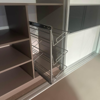 Raumplus - Schiebetürenschrank Front Weiß Matt Strukturiert Korpus Grau Mit Hochwertiger Inneneinteilung - 2