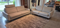 Erpo - Garnitur CL 830 Stoff 18 08 Grau Füße Schwarz 2 Sofas - 7