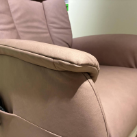 himolla - Relaxsessel 7068 Leder Leonessa Lachs Rosa Füße Rollen Schwarz Inklusive Herzwaage Und Aufstehhilfe - 8