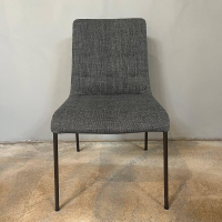 Walter Knoll - 4er Set Stuhl Liz 1311 Stoff Togba Lava Grau Gestell Bronze Schwarz Matt Pulverbeschichtet Mit Kunststoffgleitern - 5