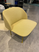 Muuto - Sessel Oslo Lounge Chair Stoff Steelcut Gelb Gestell Metall Gelb - 3