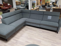 himolla - Ecksofa 1926 Stoff Q2 Melange Mare Grau mit Relaxfunktion - 3