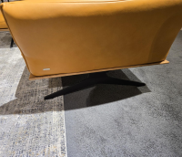 Koinor - Ecksofa Ceda Leder B Bonito Sole Gelb Metallkufe Schwarz Matt Pulverbeschichtet Inklusive Zwischentisch Und Nierenkissen - 6