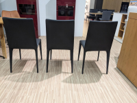 Bonaldo - 6er-Set Stuhl Filly Up Kunstleder Schwarz - 6