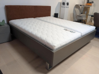 Musterring - Polsterbett Kara Frame Feinschliff Grigio Stoff Trend Cord 2 Rot ohne Lattenrost ohne Matratzen - 9