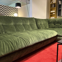 Bielefelder Werkstätten - Ecksofa Soulmate Stoff Phil 1749-131 Grün - 2