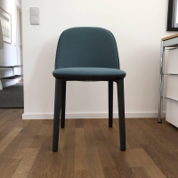 Vitra - Stuhl Softshell Side Chair Stoff Aura Stahlblau - 3