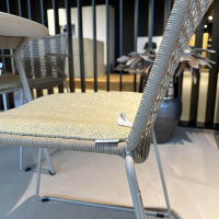 Weishäupl - Essgruppe Slope Outdoor Tischplatte Keramik Ananda Gestell Edelstahl Perlbeige Pulverbeschichtet - 9