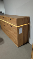 MCA Furniture - Sideboard Como Wildeiche Geölt Teilmassiv mit LED-Beleuchtung - 2