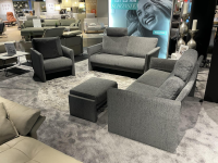 Erpo - Polstergarnitur ER175 Varese Stoff Nora 5063 81 Grau - 4